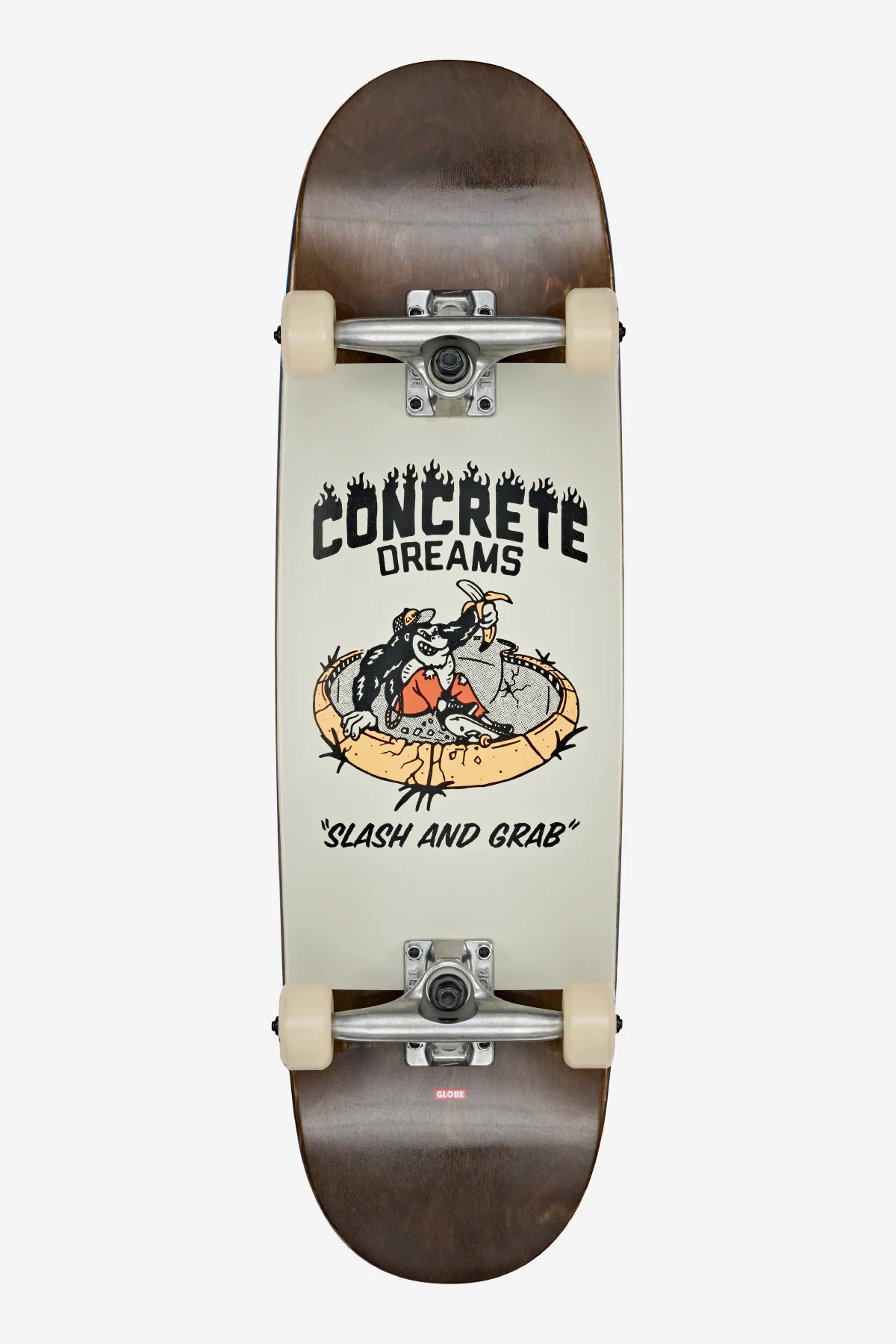 Kids Softie 83 Mid 8.25 Complete Skateboard - Dark Maple/Concrete Dreams - Image 5